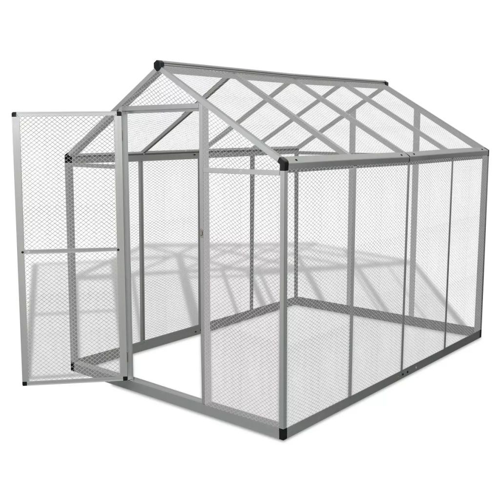 Outdoor Aviary Aluminium 178x242x192 cm